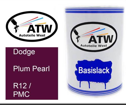 Dodge, Plum Pearl, R12 / PMC: 500ml Lackdose, von ATW Autoteile West.